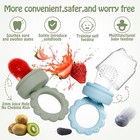 Silicone Baby Fruit Food Feeder Breastmilk Popsicle Molds Set  Baby Food Freezer
