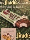 1950   s Brach   s Candy Chocolate Mint Bar Colored Magazine Ad 0c24