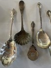 12 Lot Of Vintage Serving Flatware Pieces Collectible