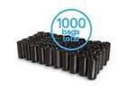 Ez 1000 Pet Waste Bags Disposal  With Dispenser  Dog Poop Pick Up Bag  Black    