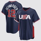 Kyle Schwarber Team Usa  12 Navy Blue Jersey Adult All Sizes Nwt 2026 Wbc