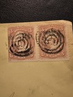 1860s Usa Cover To New York     Pair 3   Washington  scott  65      Clear Cds Cancel 