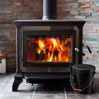 Steel Ash Bucket With Shovel Fireplace Pits Or Stoves 4 75 Gallon Tight Lid