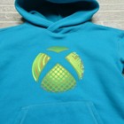 Xbox Hoodie Youth Medium Blue Fleece Hooded Sweatshirt Classic Logo
