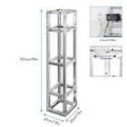 3x Silver Truss Wedding Arch Canopy Backdrop Stands Kit Dj Lighting Stage System