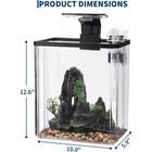 2 5 Gallon Small Fish Tank Set With Filter Led Light For Betta Goldfish