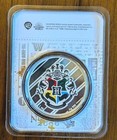 Harry Potter Gryffindor 1 Oz  999 Silver Coin Hogwarts Crest Collectible