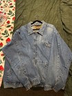 Vintage Levi   s White Tab Light Wash Zip Up Trucker Denim Jacket Xxl