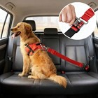 1 2 3pcs Adjustable Dog Car Seat Belt Pet Safety Restraint Leash Clip Strap New