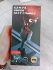Bluetooth Fm Transmitter Car Charger 4-in-1 Retractable Adapter Fast Charger
