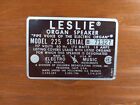 Leslie Model 225 Organ Speaker  11 25  X 34 5  Back Top Wood Door