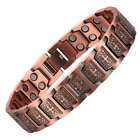 Pure Copper Magnetic Bracelet Arthritis Pain Relief Energy Strength Men Women