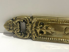 Vtg Solid Brass  captain s Quarters  Nautical Plaque Sign Ornate Maritime Decor