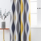 Blackout Curtains 84 Inch Long 2 Panels Set  Wave Grommet Bedroom Blackout Cu   