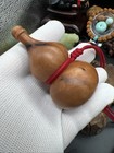 Lightning-struck Jujube Wood Carving Gourd Hand Grip Ornament                                  