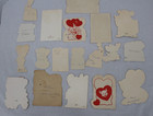 Vintage Valentine Greeting Cards Lot Assorted Brands Die Cut 50s Multicolor