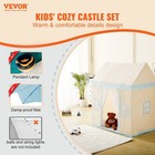 Kids Play Tent 1-5 Yrs Beige Yurt W  Mat   Lamp Indoor Outdoor Castle House