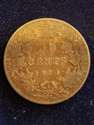 1871 Canadian 50 Cents Silver Coin