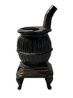 1948 Design Reg Vintage Antique Toy Small Pot Belly Wood Stove Cast Iron 