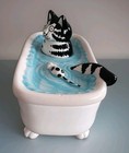 Taste Setter By Sigma B  Kliban Cat   Mouse In A Bathtub Trinket Box Collectible