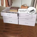 Genevieve Birch Adjustable Closet Organizer Large Drawer Kit