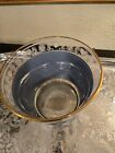 Vintage 50s-blue Corinthian By Jeanette-hellenic-wedgwood Blue-glass Ice Bucket-