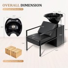 Salon Shampoo Bowl And Chair  Hair Washing Station With Tilting Sink   Cabinet