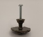 Brass Plated Lions Head Drawer Pulls  Small One Inch X 1 Inch