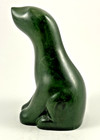 Inuit Style Green Bear Carving - Marked Tamarack Stonecraft  218