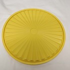 Vtg Tupperware Round 8  Servalier Replacement Lid  1205 Yellow For 1204 1339