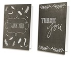 144-pack Blank Thank You Greeting Cards Bulk W envelope  Chalkboard Design 4 x6 