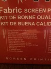 New sealed Speedball Super Value Fabric Screen Printing Kit  Model  4526