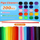 200 Pcs Pipe Cleaners  20 Colors Creative Chenille Stems Pipe Cleaners Craft  Fu