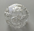 Fine Antique Abp American Brilliant Period Cut Glass Round Trinket Box Jar