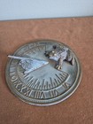 Brass Frog Sundial Weathered Verdigris Finish 7 Inch
