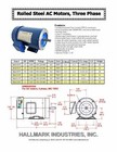 Ac Motor  1 5hp  3450 Rpm  3ph  208-230v 460v   56c tefc  With Base