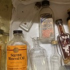Lot Of 13 Vintage Antique Medicine Bottle Apothecary Brown Purple White Clear