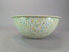 Vintage Brookpark Melamine Melmac 11 75    Large Confetti Mixing Bowl Green