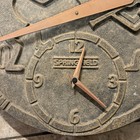 Springfield 13 75    Outside Die Cast  Clock Thermometer Vintage Metal Parts Only