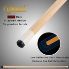 Billmart Pool Cue Stick Deflection Shaft Billiard Cue Sticks Hard Case Pool