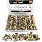 Rivet Nut Tool Kit 830pcs - Sae metric Assortment  6-32 To  1 2-13  Steel Insert