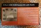 Trendnet 2-port Usb Kvm Tk-209k Switch Kit With Audio Open Box 