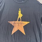 Hamilton Shirt Mens Large Black Creative Goods Broadway Play Cotton Casual Adult