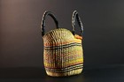 African Basket Storage Basket Ghana Bolga Woven Market Tote Handmade-g5608