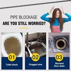 3x Fast Drain Remover Hot Sink Pipe Dredge Bomb Toilet Quick Foaming Cleaner