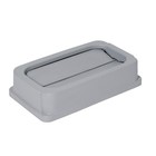 Continental 7325 Gray Wall Hugger Tip Top Receptacle Lid