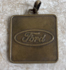 Vintage Ford Employee Keychain Ten Years Of Service - Brass Keychain