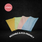 4 Pack Microfiber Cleaning Cloths For Glasses  Watches And Cameras  5x5 