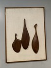 Mcm Mid Century Modern Danish Teak Wall Art Sexton Hagenauer Scandinavian Wood