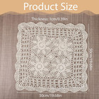 Cotton Handmade Crochet Lace Tablecloth Square Table Runners Tablecloth Doilies